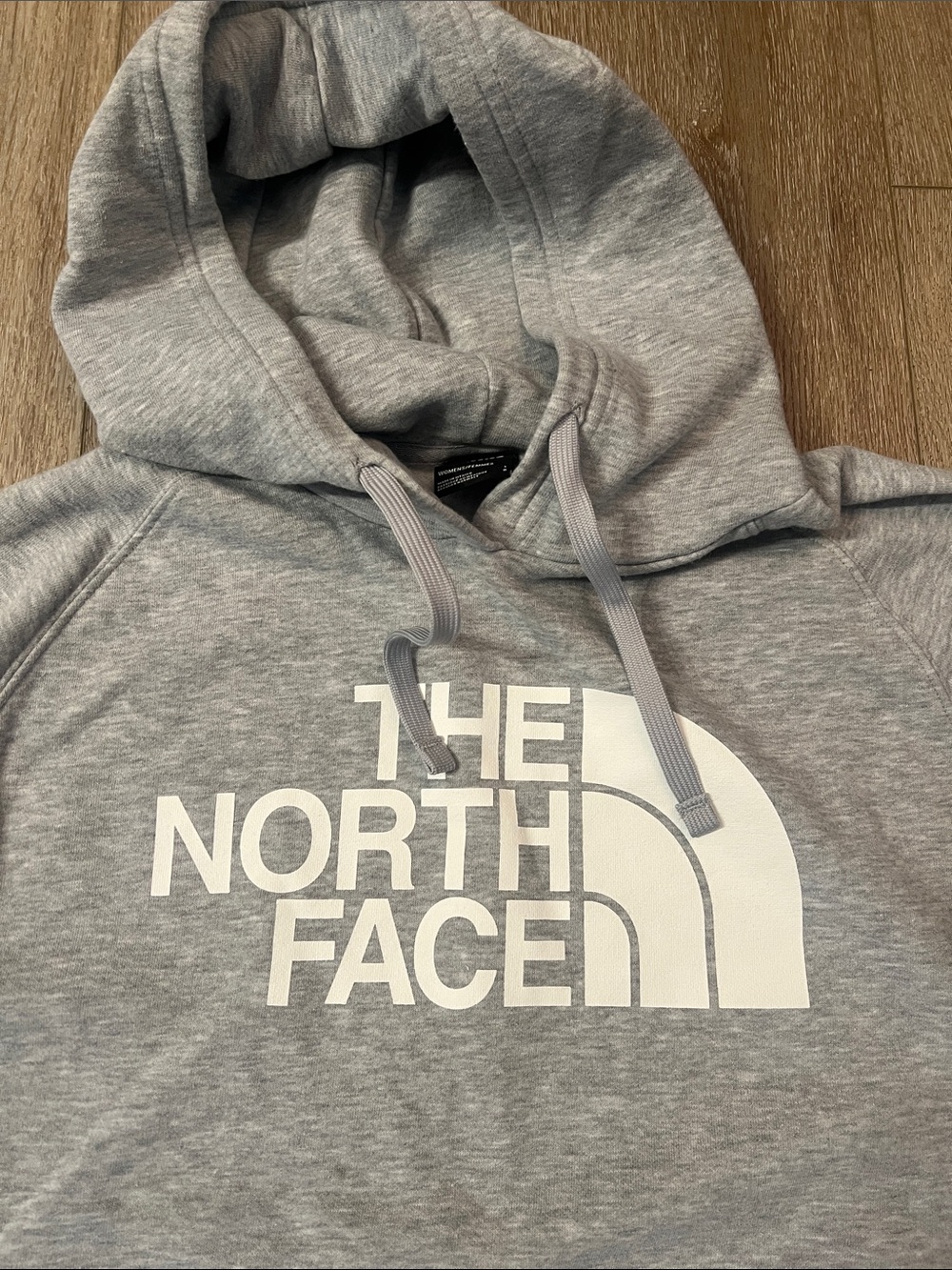 The North Face - Light Gray Logo Pullover Hoodie, Great Condition! Size L - Picture 3 of 10